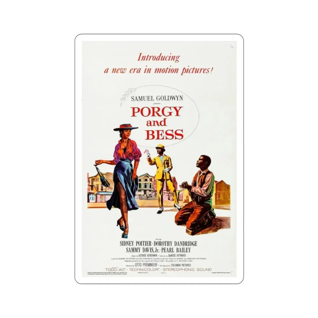 Porgy and Bess 1959 Movie Poster STICKER Vinyl Die-Cut Decal 2 Inch - The Sticker Space