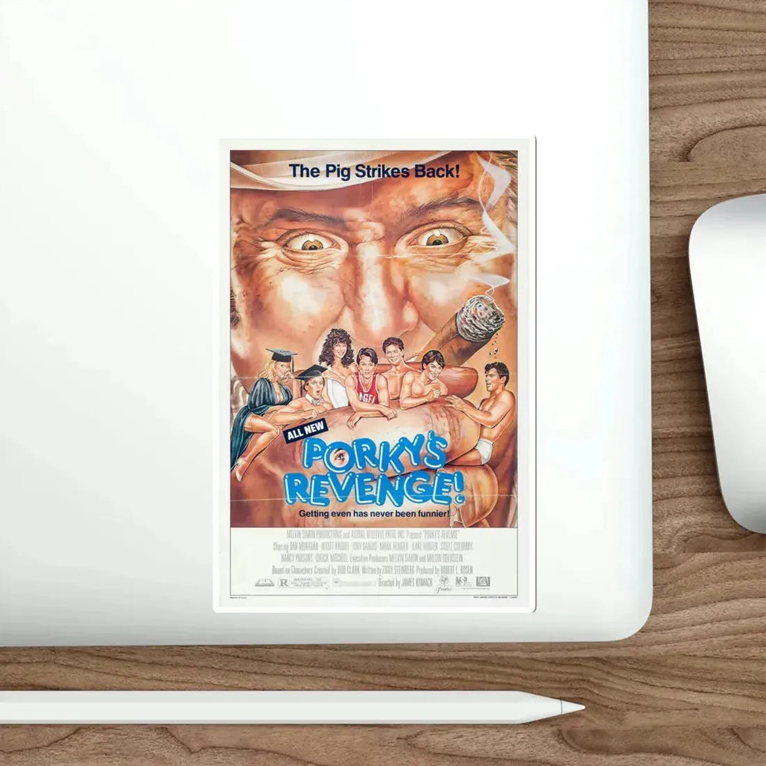 Porky's Revenge 1985 Movie Poster STICKER Vinyl Die-Cut Decal - The Sticker Space
