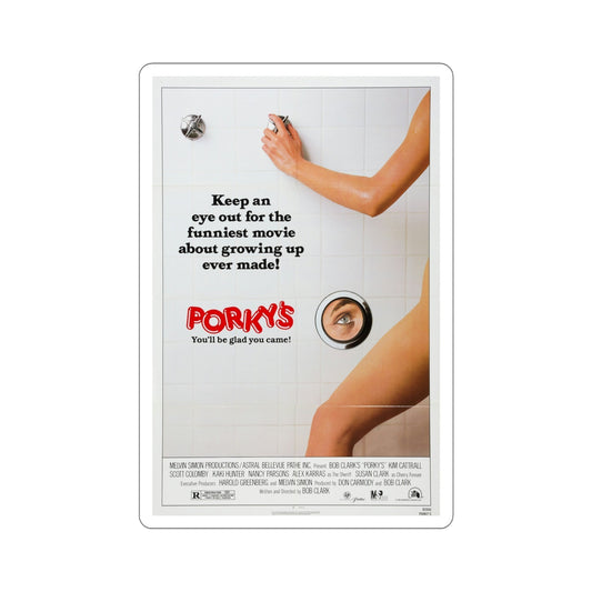 Porky's 1982 Movie Poster STICKER Vinyl Die-Cut Decal-6 Inch-The Sticker Space