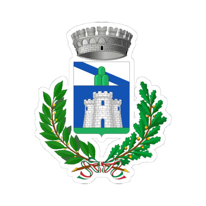 Pornassio-Stemma (Italy) (Coat of Arms) STICKER Vinyl Kiss-Cut Decal 4 Inch White - The Sticker Space