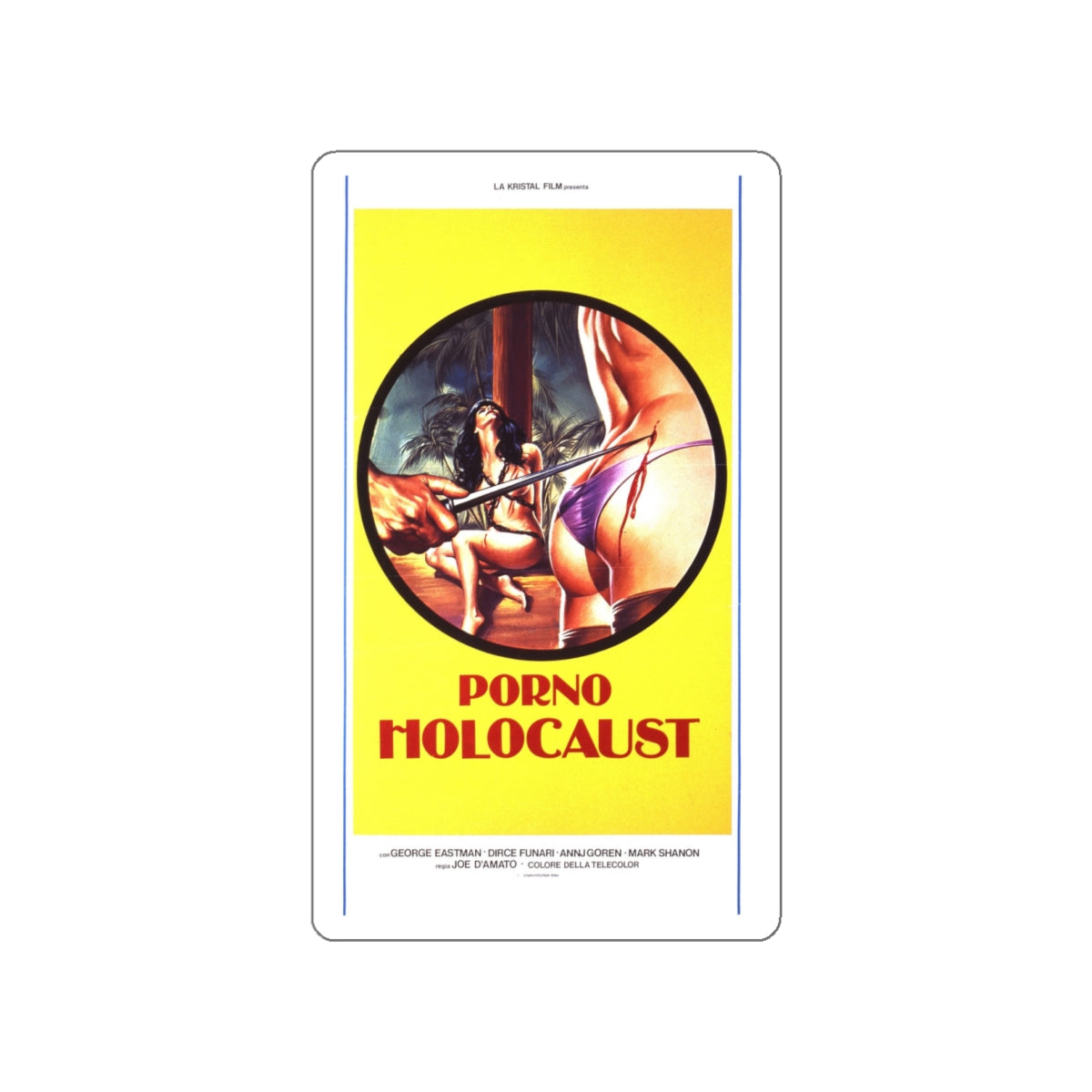 PORNO HOLOCAUST (2) 1981 Movie Poster STICKER Vinyl Die-Cut Decal-White-The Sticker Space