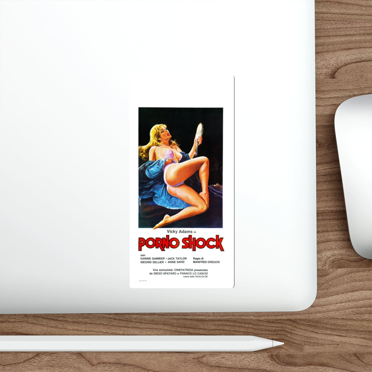 PORNO SHOCK (VOODOO PASSION) 1977 Movie Poster STICKER Vinyl Die-Cut Decal-The Sticker Space