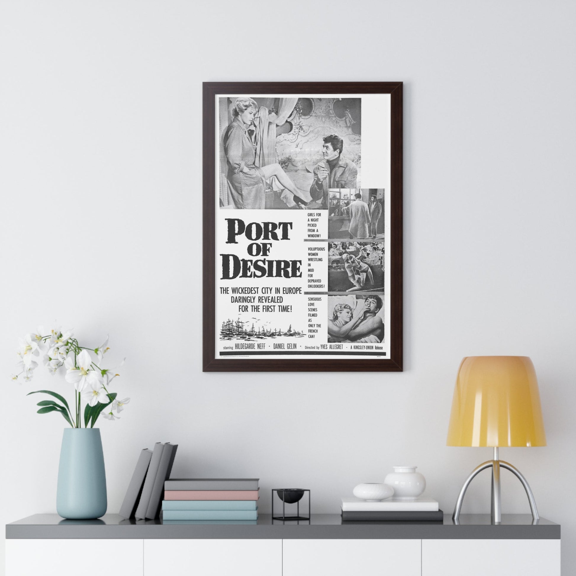 PORT OF DESIRE 1958 - Framed Movie Poster-The Sticker Space