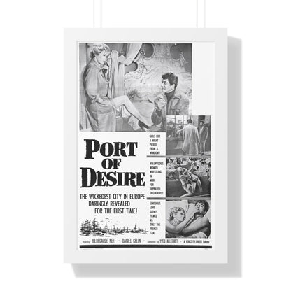 PORT OF DESIRE 1958 - Framed Movie Poster-16″ x 24″-The Sticker Space