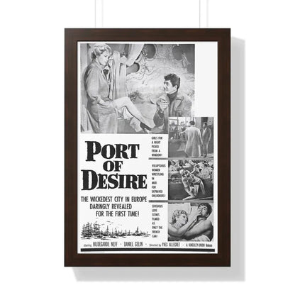PORT OF DESIRE 1958 - Framed Movie Poster - The Sticker Space