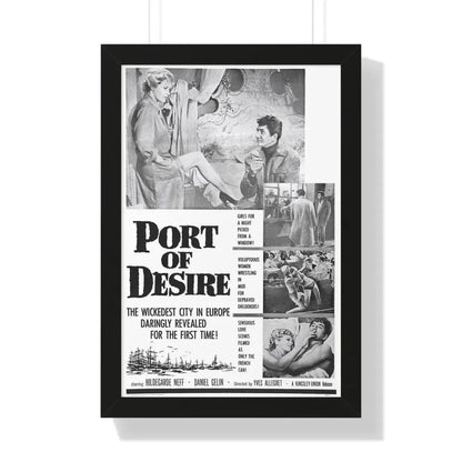PORT OF DESIRE 1958 - Framed Movie Poster - The Sticker Space