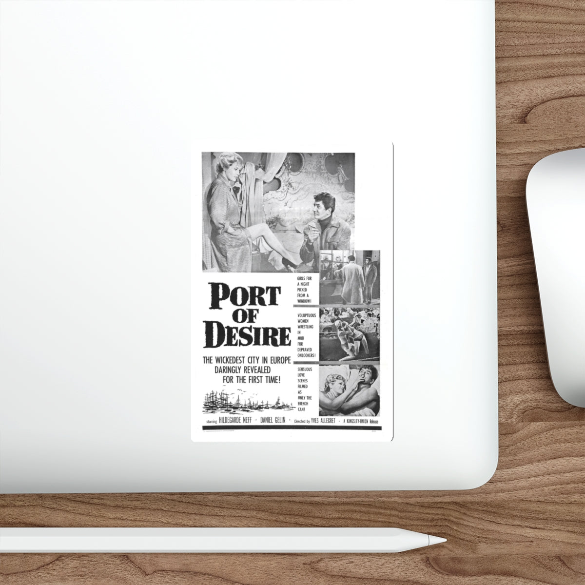 PORT OF DESIRE 1958 Movie Poster STICKER Vinyl Die-Cut Decal-The Sticker Space