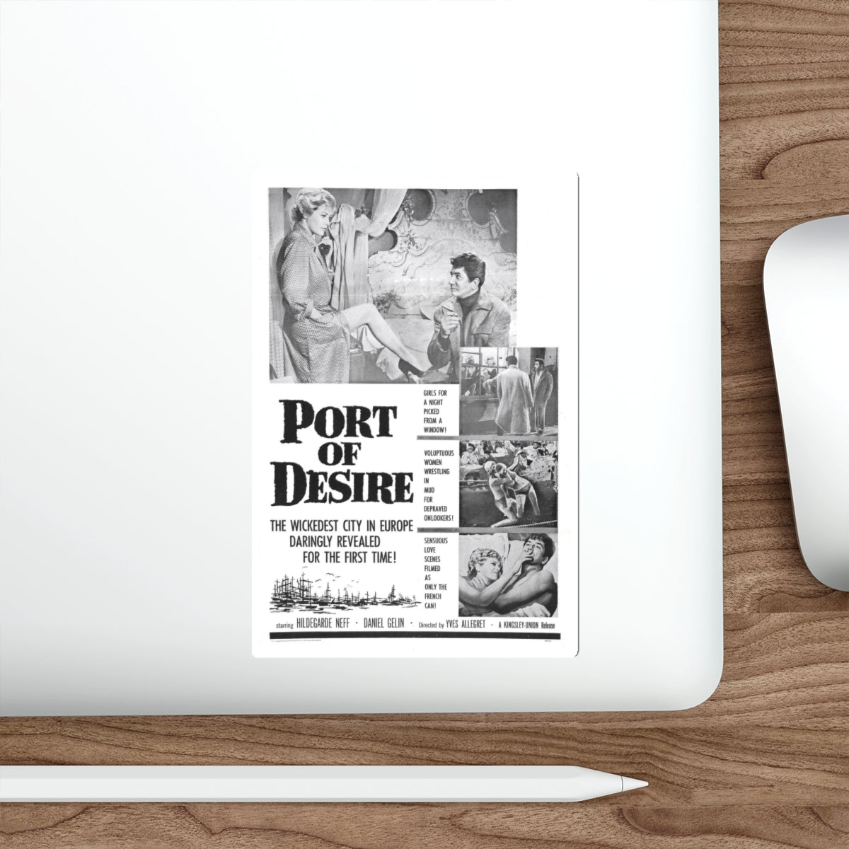 PORT OF DESIRE 1958 Movie Poster STICKER Vinyl Die-Cut Decal-The Sticker Space