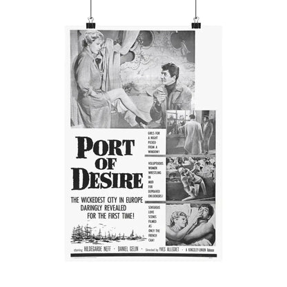 PORT OF DESIRE 1958 - Paper Movie Poster 12″ x 18″ Matte - The Sticker Space
