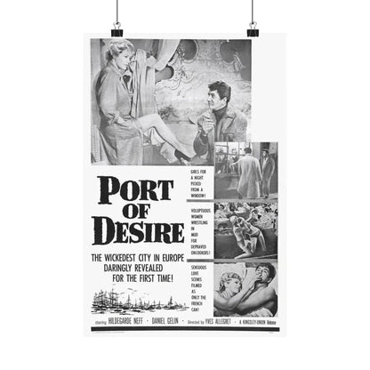 PORT OF DESIRE 1958 - Paper Movie Poster - The Sticker Space