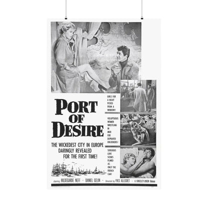 PORT OF DESIRE 1958 - Paper Movie Poster - The Sticker Space