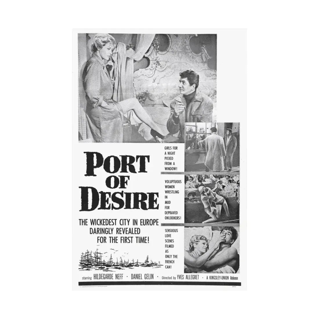 PORT OF DESIRE 1958 - Paper Movie Poster - The Sticker Space