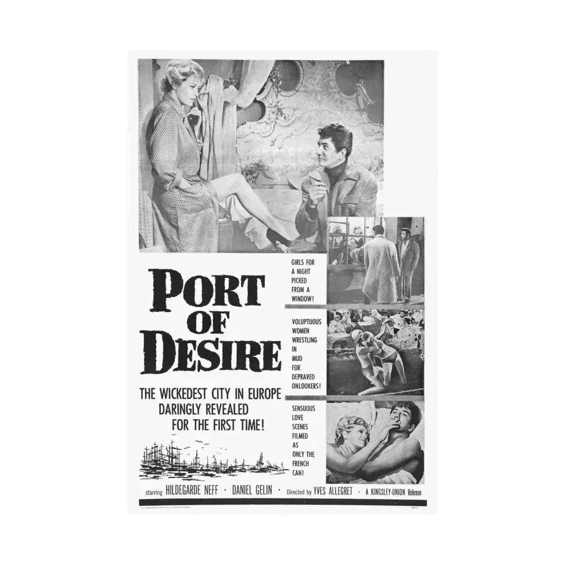 PORT OF DESIRE 1958 - Paper Movie Poster - The Sticker Space