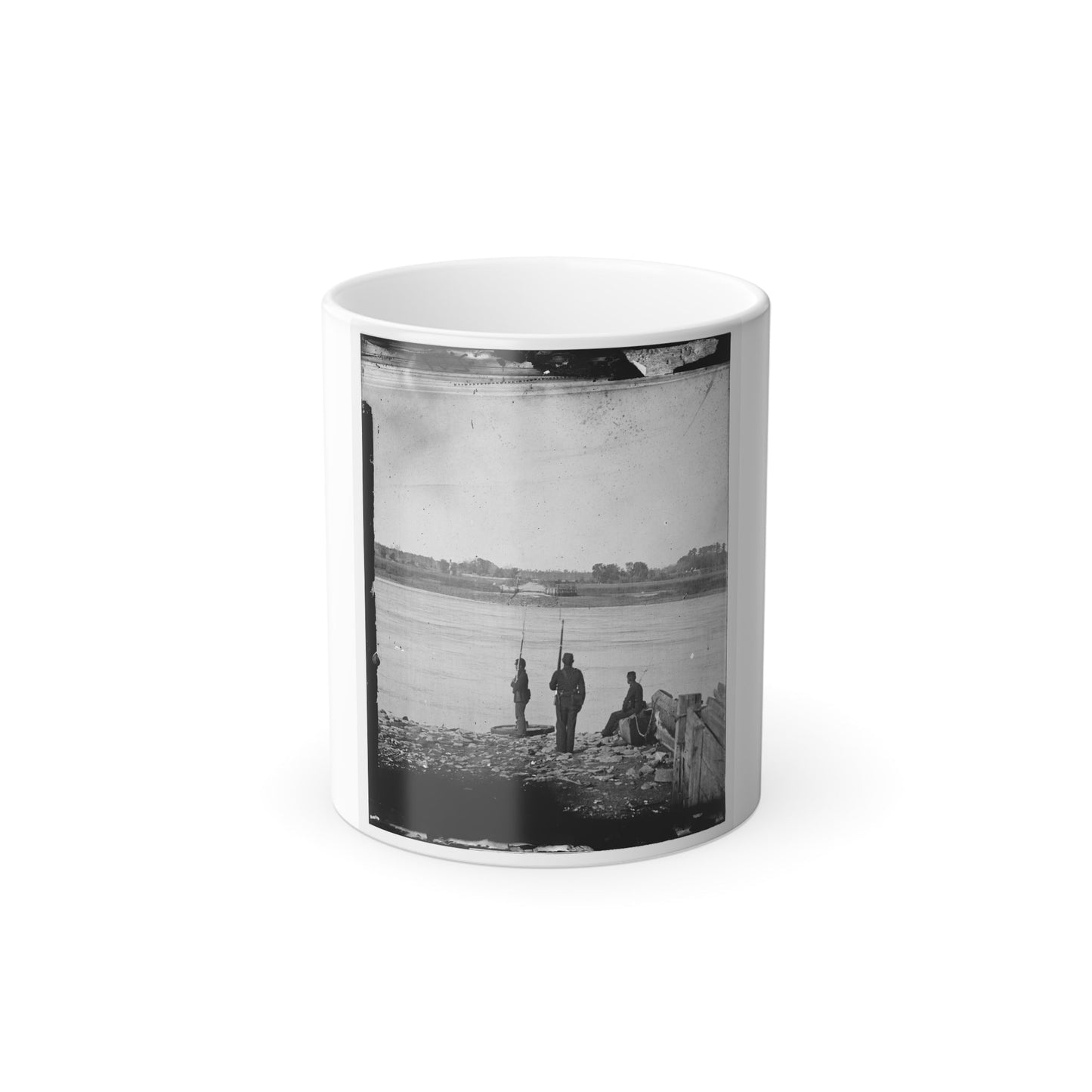 Port Royal Island, S.C. Coosaw Ferry; Battleground of January 1, 1862, in the Distance (U.S. Civil War) Color Morphing Mug 11oz-11oz-The Sticker Space
