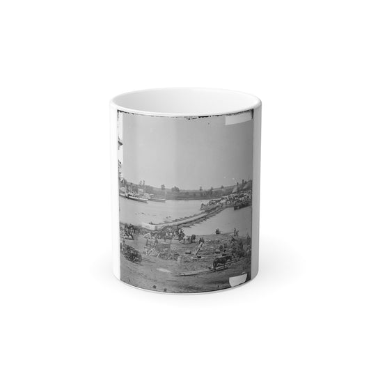 Port Royal, Va. The Rappahannock River Front During the Evacuation (U.S. Civil War) Color Morphing Mug 11oz-11oz-The Sticker Space