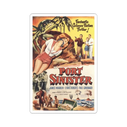 PORT SINISTER 1953 Movie Poster - STICKER Vinyl Kiss-Cut Decal 2 Inch White - The Sticker Space