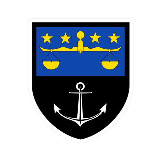 Port-Valais Coat of Arms (Switzerland) (Coat of Arms) STICKER Vinyl Kiss-Cut Decal 2 Inch White - The Sticker Space