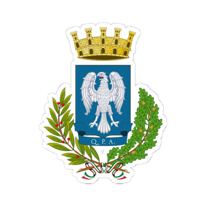 Portici-Stemma (Italy) (Coat of Arms) STICKER Vinyl Kiss-Cut Decal 6 Inch White - The Sticker Space
