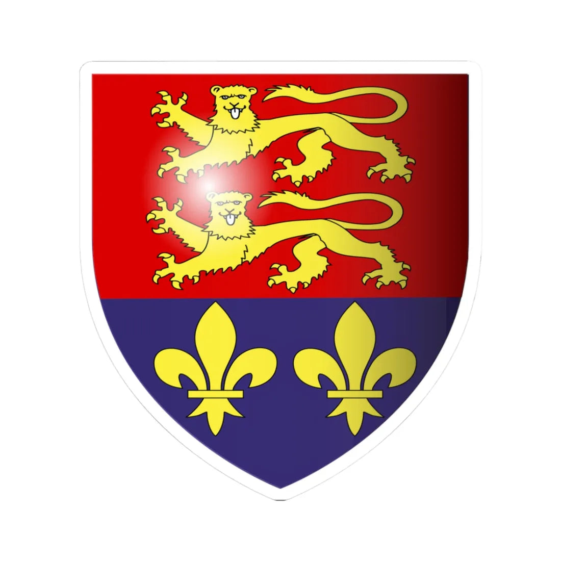 Portlaoise COA 3d (Ireland) (Coat of Arms) STICKER Vinyl Kiss-Cut Decal 3 Inch White - The Sticker Space