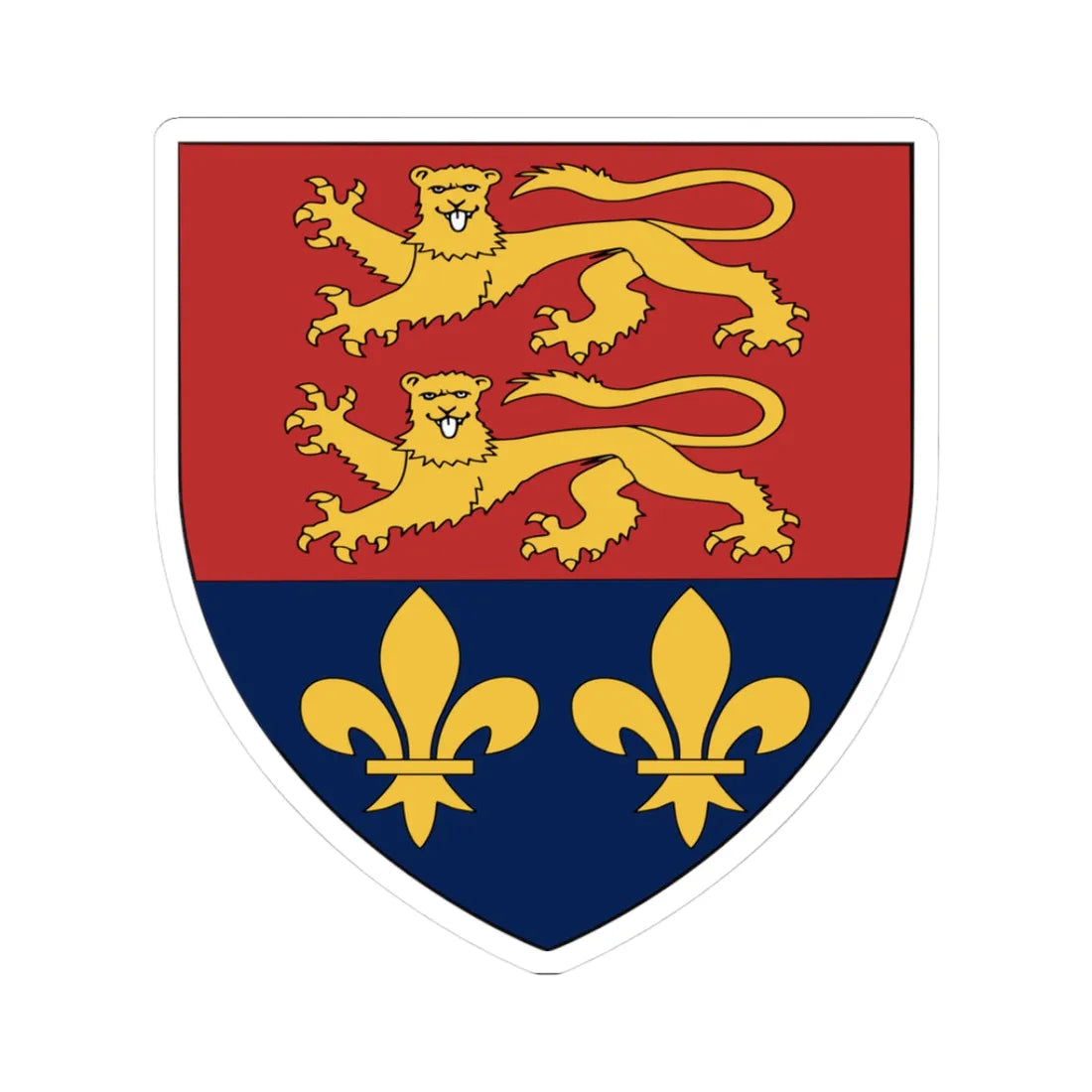 Portlaoise COA (Ireland) (Coat of Arms) STICKER Vinyl Kiss-Cut Decal 3 Inch White - The Sticker Space