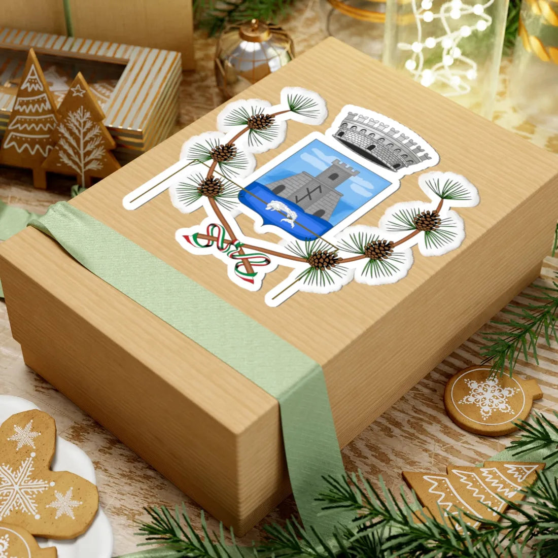 Portofino-Stemma (Italy) (Coat of Arms) STICKER Vinyl Kiss-Cut Decal - The Sticker Space