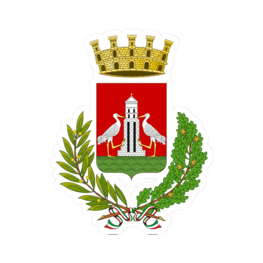 Portogruaro-Stemma (Italy) (Coat of Arms) STICKER Vinyl Kiss-Cut Decal 2 Inch White - The Sticker Space