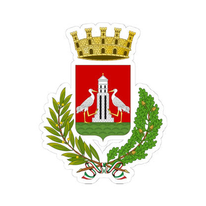 Portogruaro-Stemma (Italy) (Coat of Arms) STICKER Vinyl Kiss-Cut Decal 4 Inch White - The Sticker Space