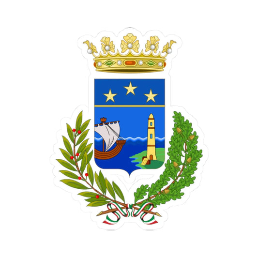Portomaggiore-Stemma (Italy) (Coat of Arms) STICKER Vinyl Kiss-Cut Decal 2 Inch White - The Sticker Space