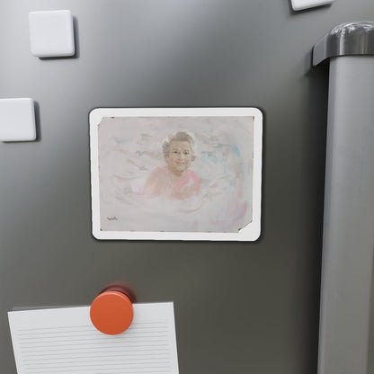 Portrait Illustration (Magazine Illustration) Refrigerator Magnet-The Sticker Space