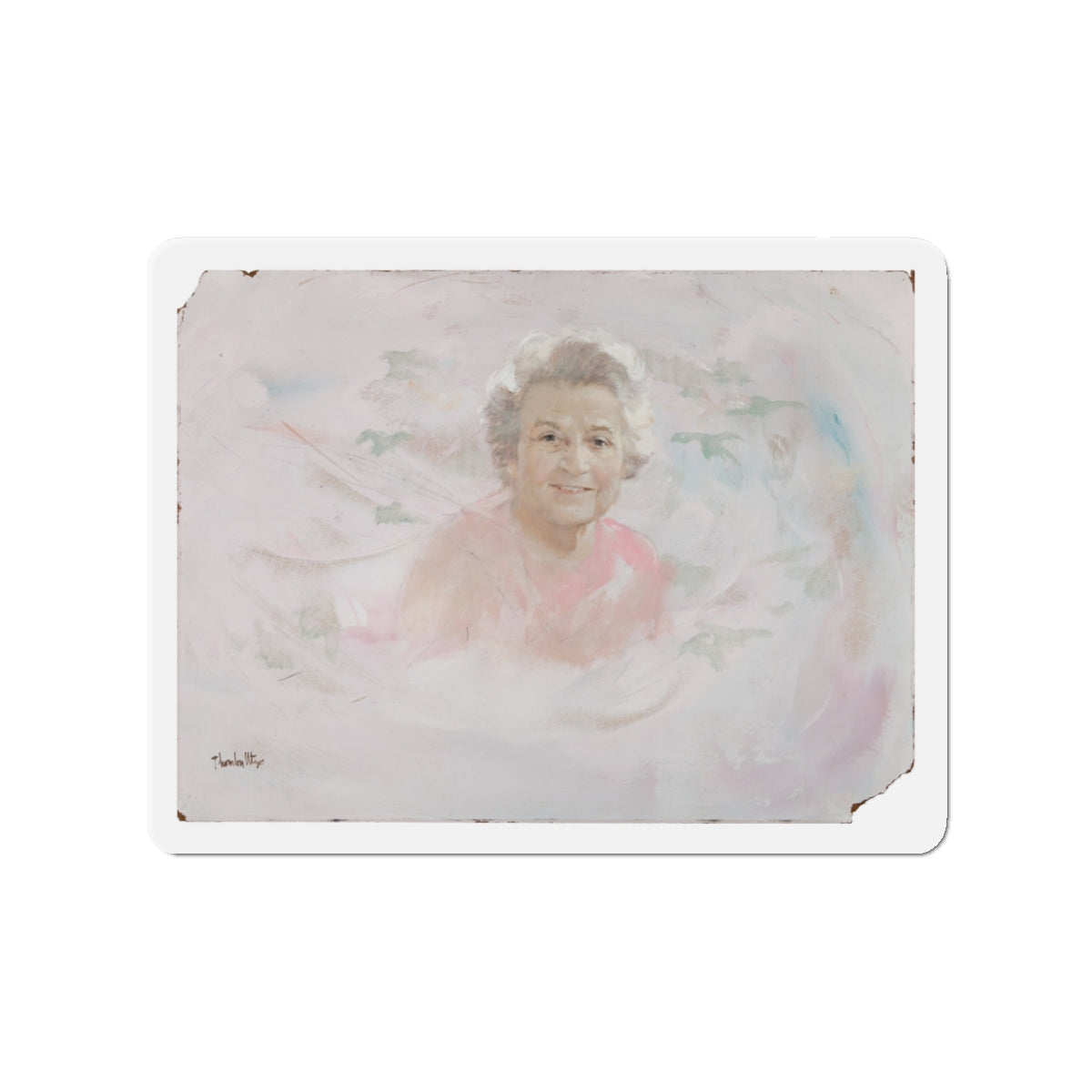 Portrait Illustration (Magazine Illustration) Refrigerator Magnet-3" x 3"-The Sticker Space