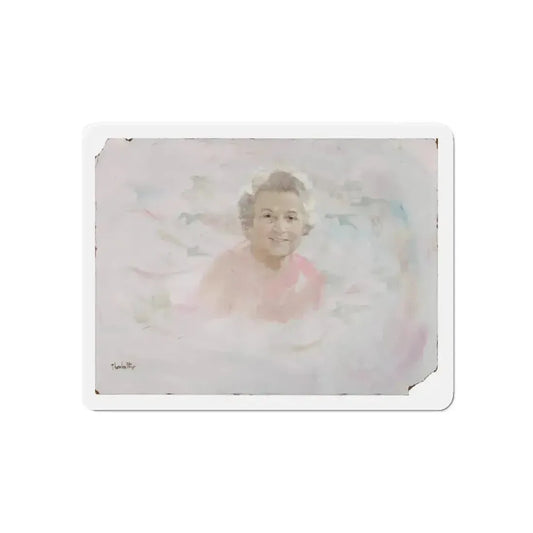 Portrait Illustration (Magazine Illustration) Refrigerator Magnet 6 Inch Die-Cut - The Sticker Space