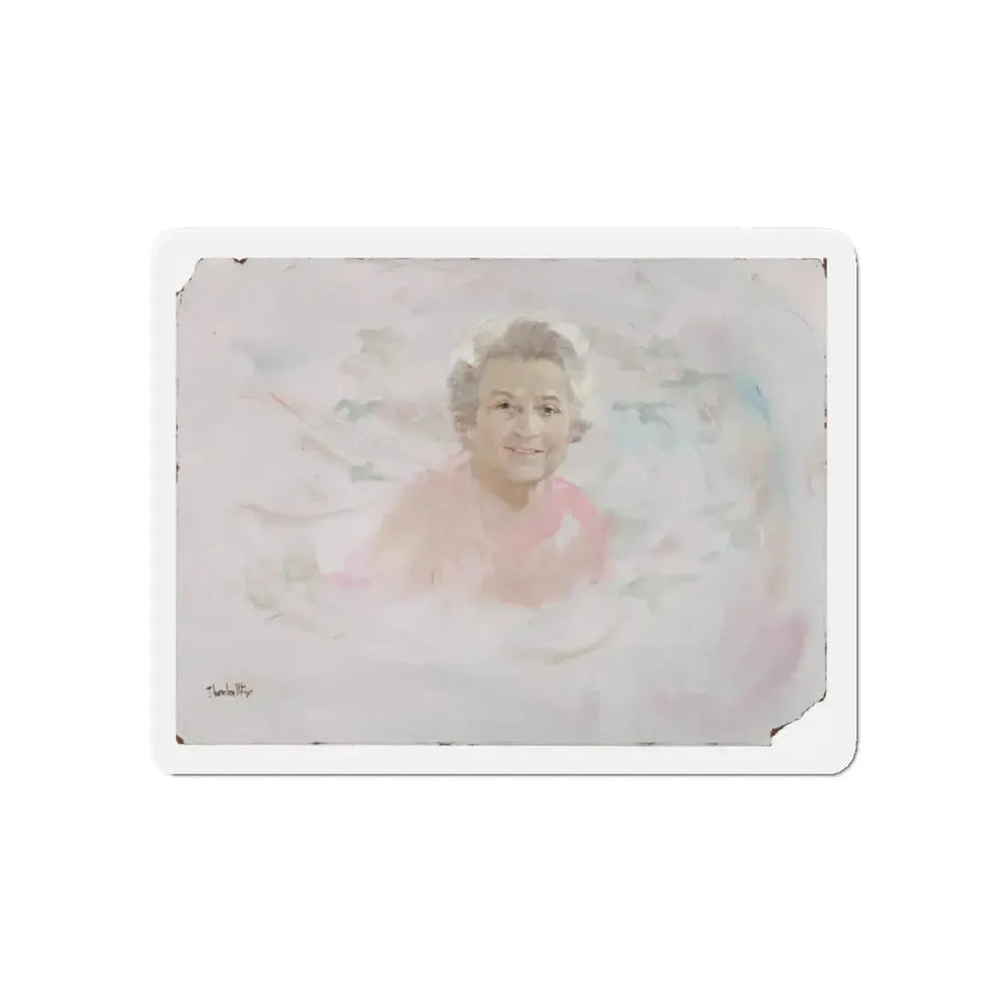 Portrait Illustration (Magazine Illustration) Refrigerator Magnet - The Sticker Space
