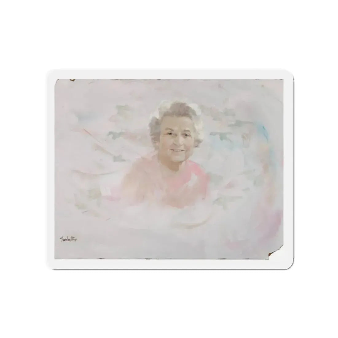 Portrait Illustration (Magazine Illustration) Refrigerator Magnet - The Sticker Space