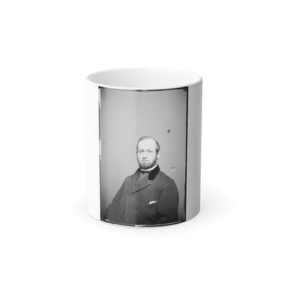 Portrait of Anson Stager, Telegraph Corps, Officer of the Federal Army (Brevet Brig. Gen. From Mar. 13, 1865) (U.S. Civil War) Color Morphing Mug 11oz-11oz-The Sticker Space