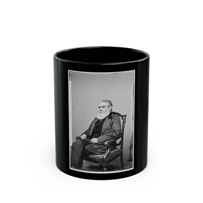 Portrait Of Attorney-General Edward Bates, Officer Of The United States Government (U.S. Civil War) Black Coffee Mug-11oz-The Sticker Space