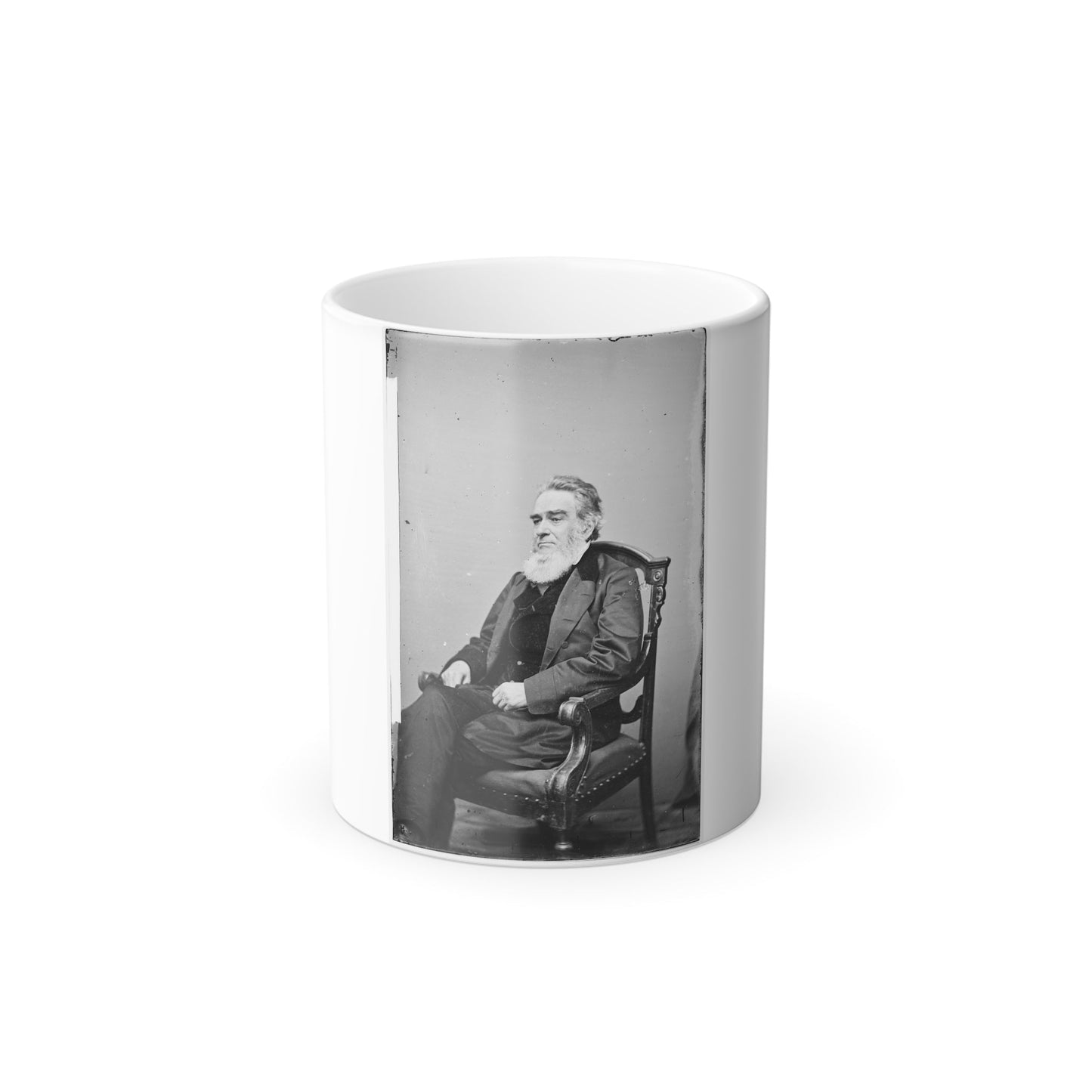Portrait of Attorney-General Edward Bates, Officer of the United States Government (U.S. Civil War) Color Morphing Mug 11oz-11oz-The Sticker Space