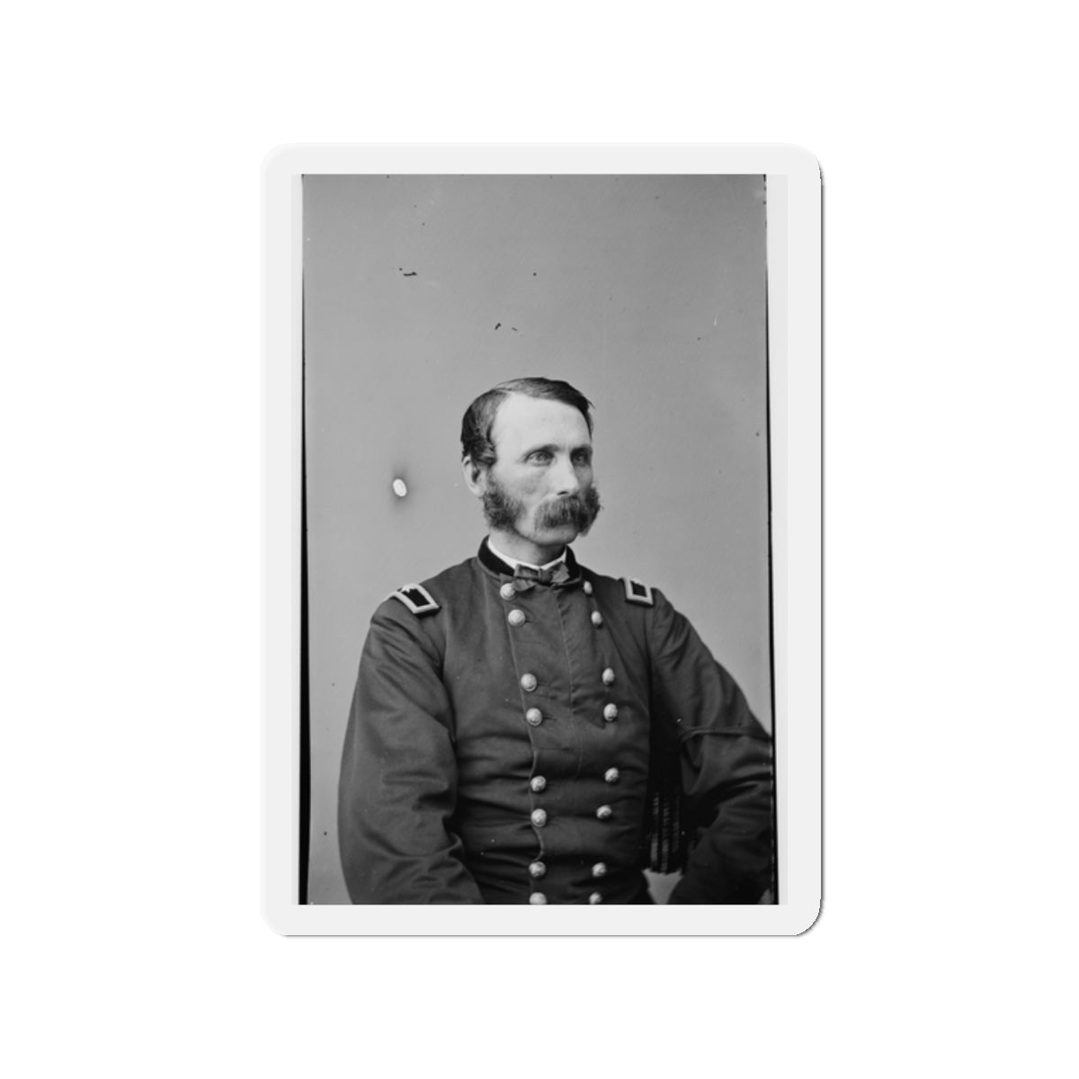 Portrait Of Brevetted Brigadier General Napoleon Bonaparte Mclauglen (1823-1887) (U.S. Civil War) Refrigerator Magnet-2" x 2"-The Sticker Space