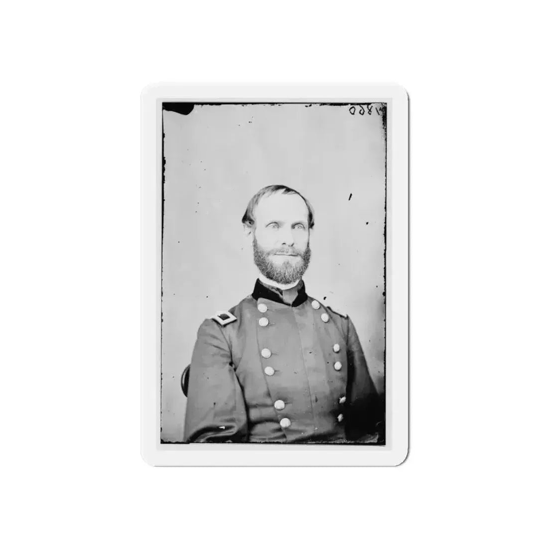 Portrait Of Brig. Gen. Edward D. Townsend, Assistant Adjutant General (U.S. Civil War) Refrigerator Magnet 6 Inch Die-Cut - The Sticker Space