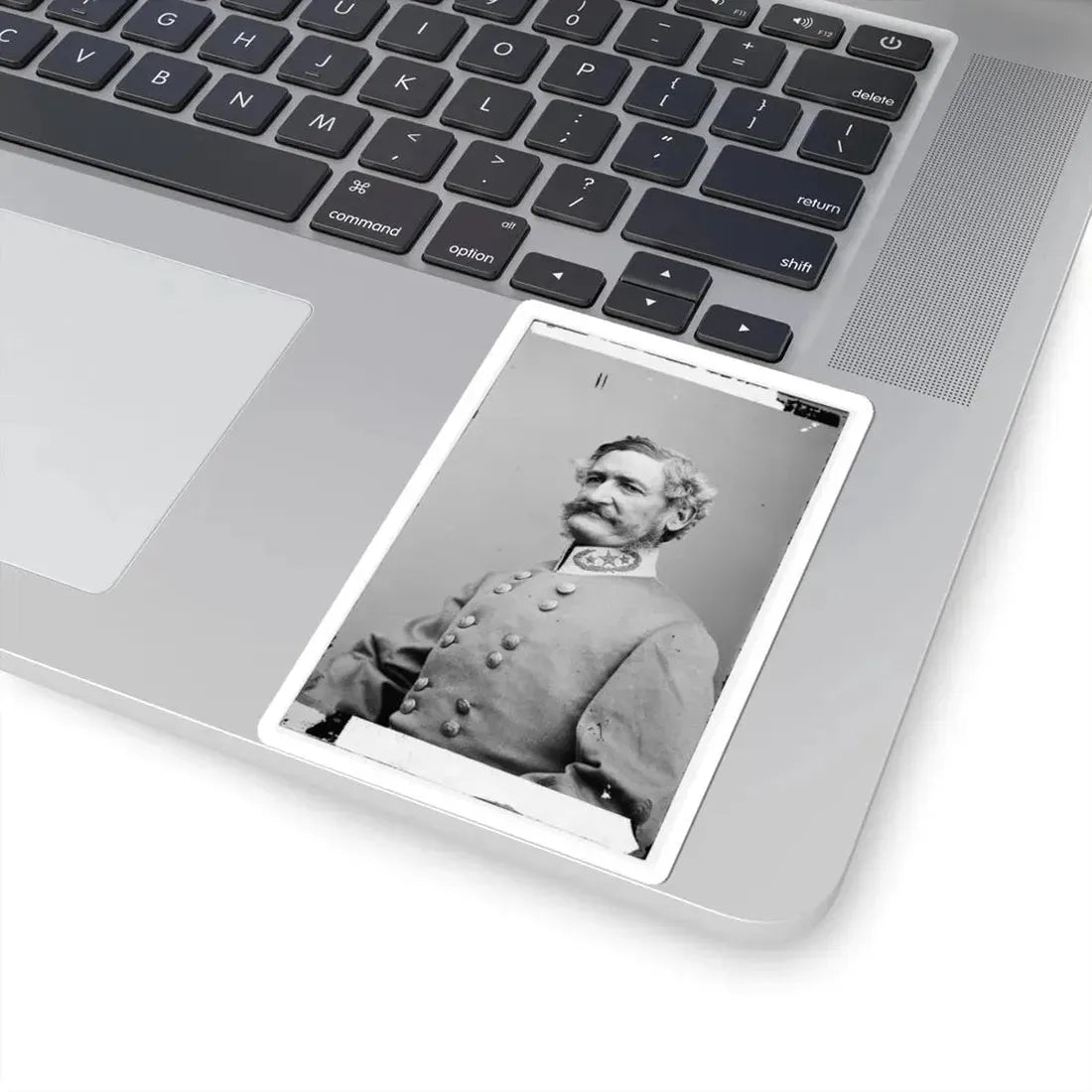 Portrait of Brig. Gen. Henry H. Sibley, Officer of the Confederate Army (U.S. Civil War) STICKER Vinyl Kiss-Cut Decal - The Sticker Space