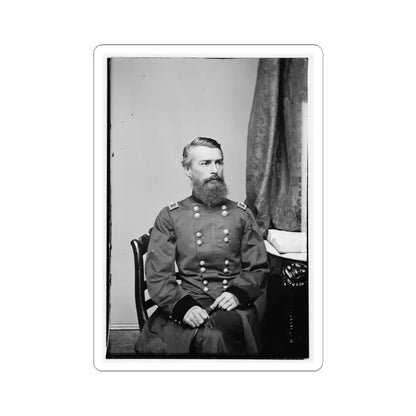 Portrait of Brig. Gen. Herman Haupt, Officer of the Federal Army (U.S. Civil War) STICKER Vinyl Kiss-Cut Decal 6 Inch White - The Sticker Space