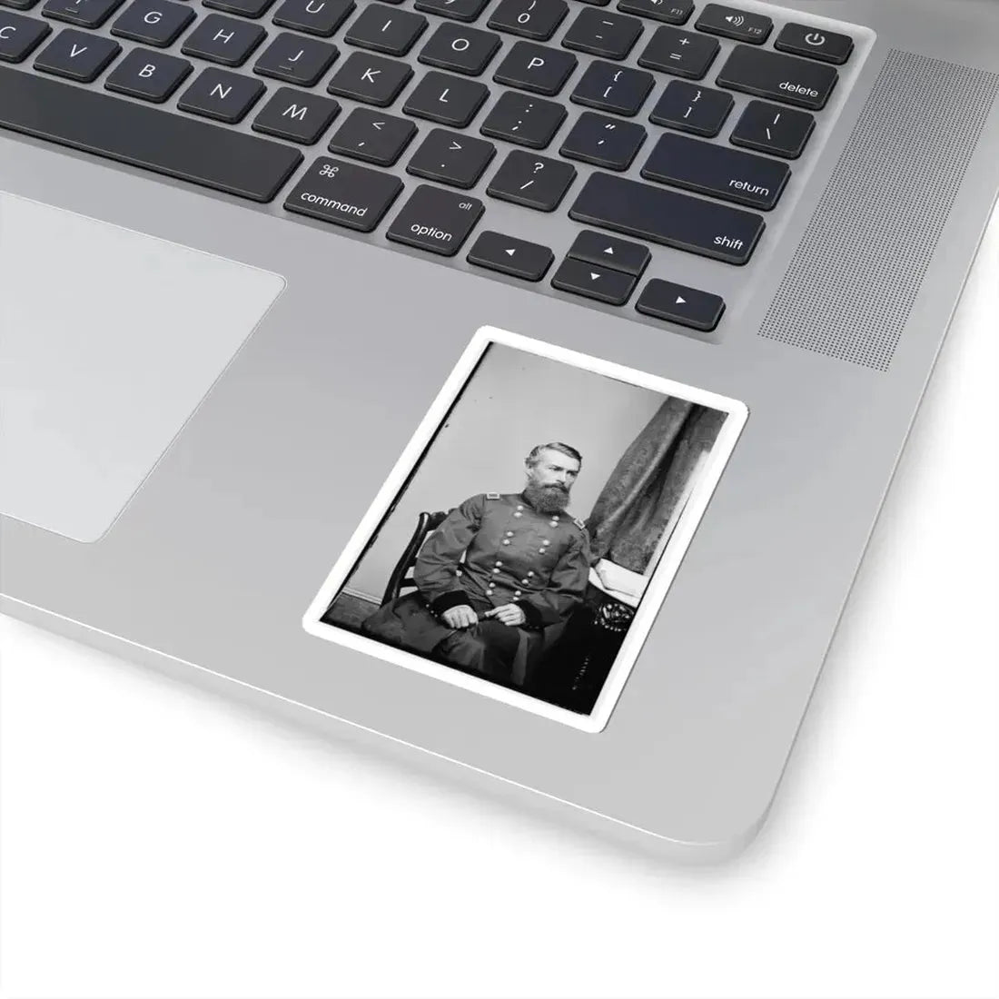 Portrait of Brig. Gen. Herman Haupt, Officer of the Federal Army (U.S. Civil War) STICKER Vinyl Kiss-Cut Decal - The Sticker Space