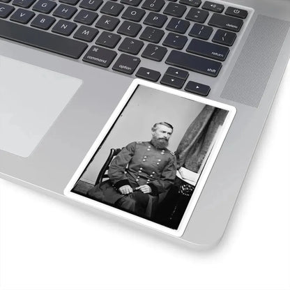 Portrait of Brig. Gen. Herman Haupt, Officer of the Federal Army (U.S. Civil War) STICKER Vinyl Kiss-Cut Decal - The Sticker Space