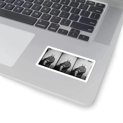 Portrait of Brig. Gen. James S. Wadsworth, Officer of the Federal Army (U.S. Civil War) STICKER Vinyl Kiss-Cut Decal - The Sticker Space