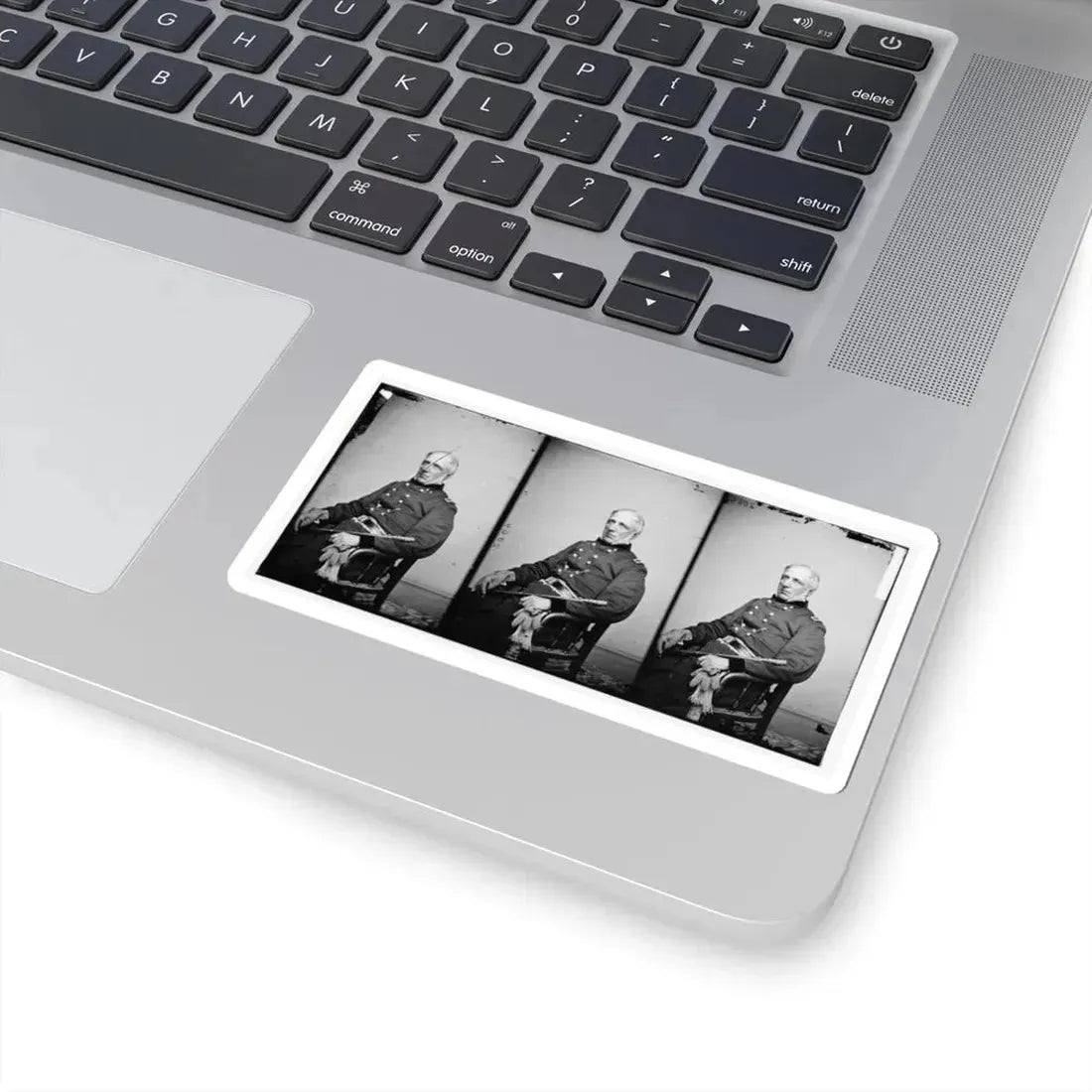 Portrait of Brig. Gen. James S. Wadsworth, Officer of the Federal Army (U.S. Civil War) STICKER Vinyl Kiss-Cut Decal - The Sticker Space