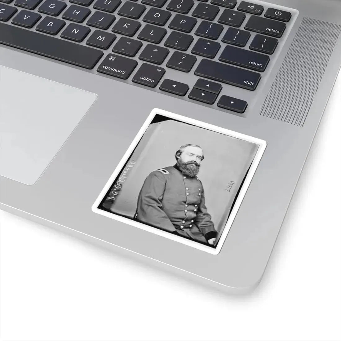 Portrait of Brig. Gen. John C. Caldwell, Officer of the Federal Army (U.S. Civil War) STICKER Vinyl Kiss-Cut Decal - The Sticker Space