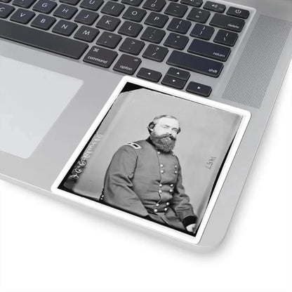 Portrait of Brig. Gen. John C. Caldwell, Officer of the Federal Army (U.S. Civil War) STICKER Vinyl Kiss-Cut Decal - The Sticker Space