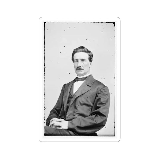 Portrait of Brig. Gen. John D. Imboden, Officer of the Confederate Army (U.S. Civil War) STICKER Vinyl Kiss-Cut Decal 2 Inch White - The Sticker Space