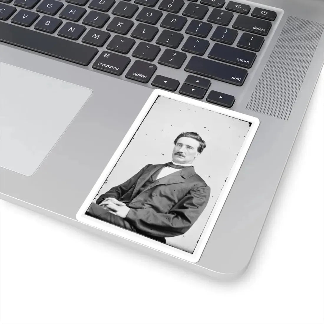 Portrait of Brig. Gen. John D. Imboden, Officer of the Confederate Army (U.S. Civil War) STICKER Vinyl Kiss-Cut Decal - The Sticker Space