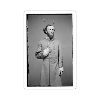 Portrait of Brig. Gen. John S. Marmaduke, Officer of the Confederate Army (U.S. Civil War) STICKER Vinyl Kiss-Cut Decal 2 Inch White - The Sticker Space