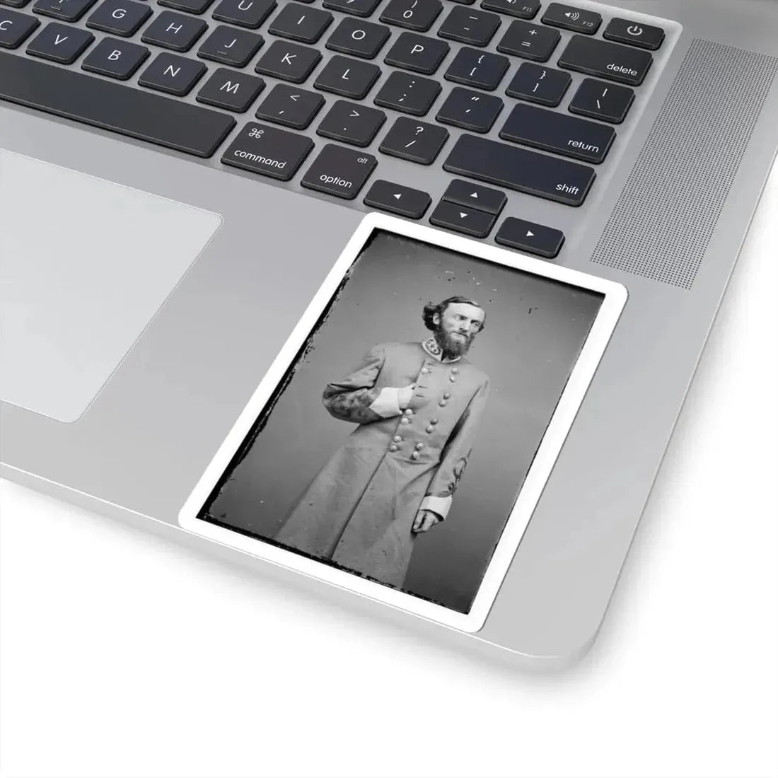 Portrait of Brig. Gen. John S. Marmaduke, Officer of the Confederate Army (U.S. Civil War) STICKER Vinyl Kiss-Cut Decal - The Sticker Space